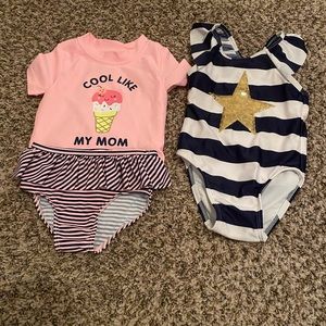 Bundle of 2 swimsuits Carter’s and Target brand